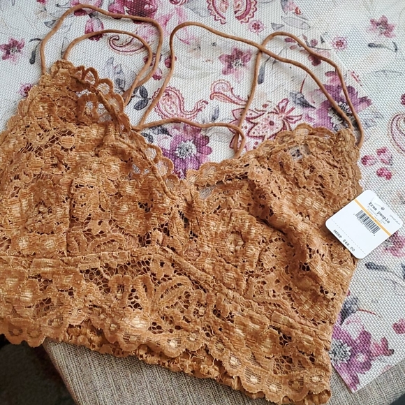 Free People Other - ‼ Free People Bralette w/adjustable straps! S.tan‼
